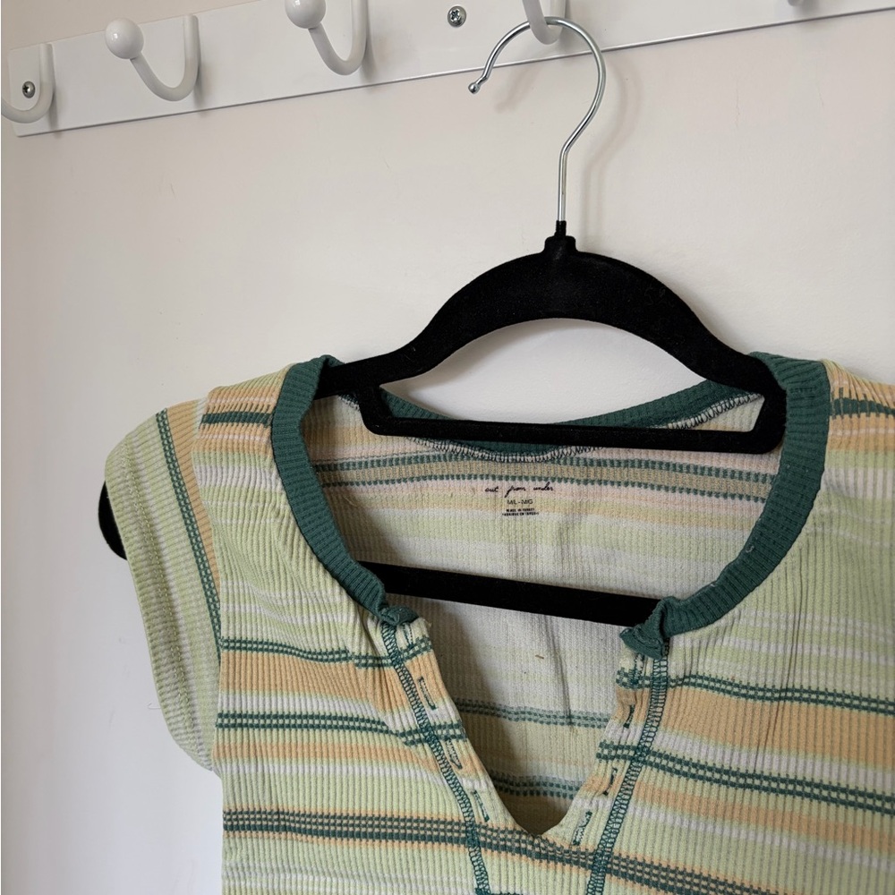 Urban Outfitters Out From Under Go For Gold Top in Green